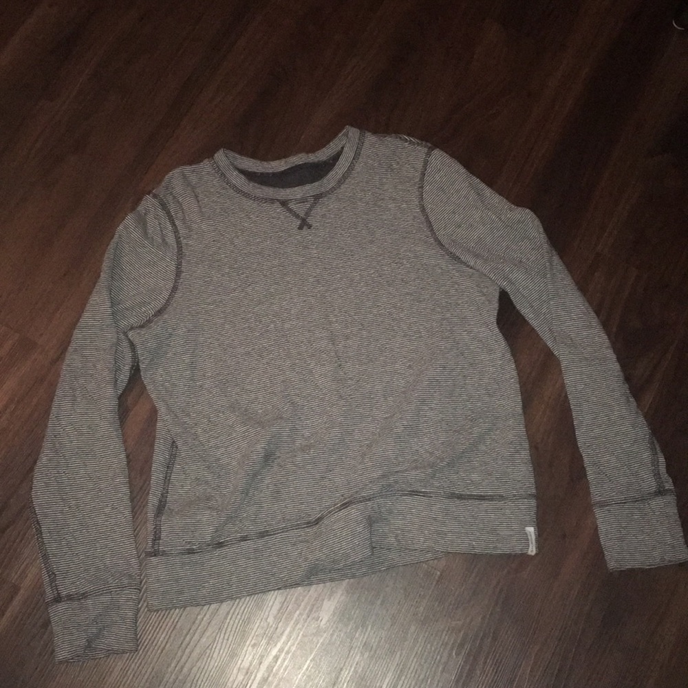 Black/Gray striped crew neck!